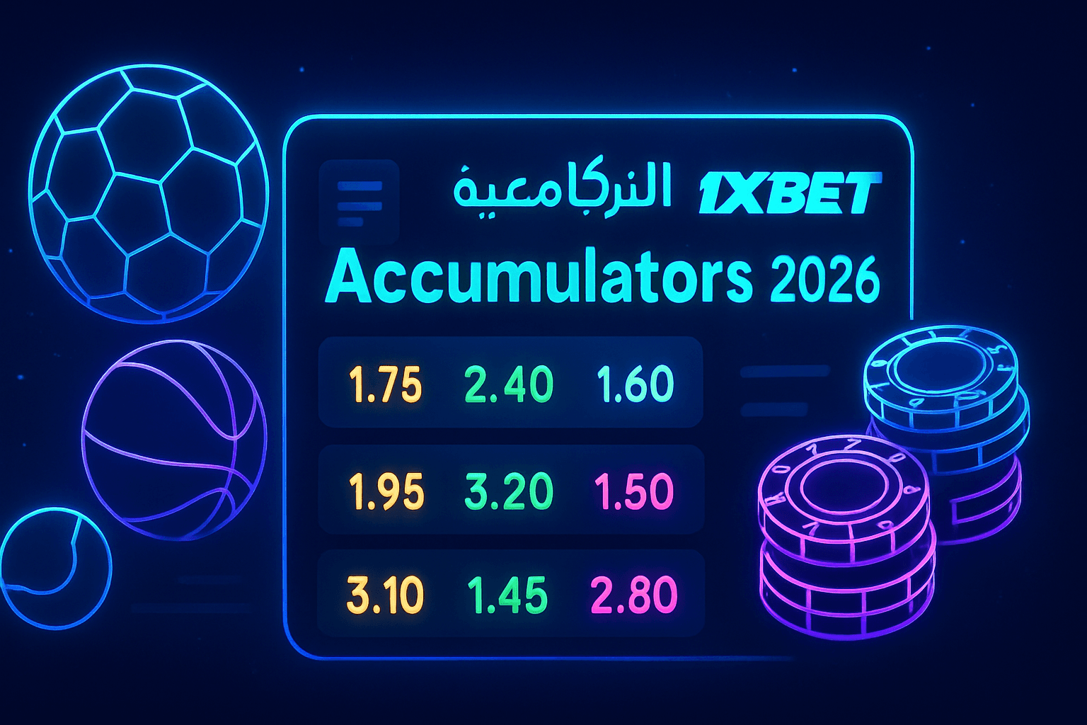 الرهانات التراكمية Accumulators في 1xBet 2026 الرهانات التراكمية Accumulators في 1xBet 2026